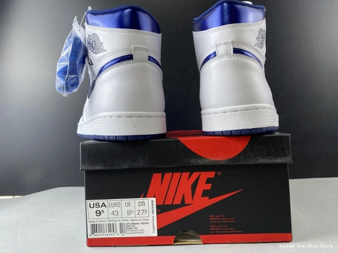Kicked Out Shoe Store (2016) Retro Navy Metallic Jordan 1 Air 555088-106 0714